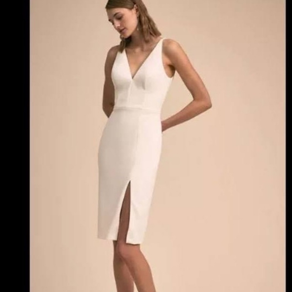 BHLDN Emmett Dress ivory white dress the Population size 14